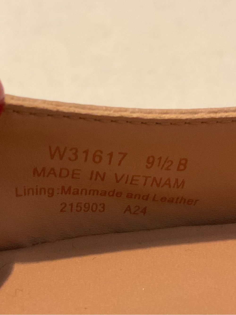 COLE HAAN Bria Cutout Flat Square Toe In Brush Tan Leather Size 9.5 NEW - Picture 11 of 11